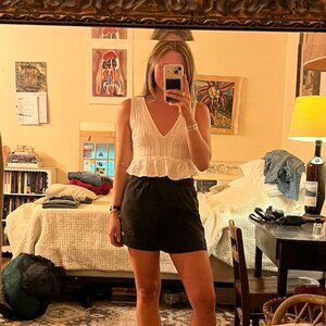 White, Western, Crop Top